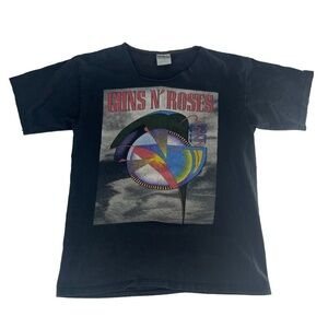 Vintage Guns N Roses Shirt Mens Large Black 90s 1992 Use Your Illusion Tour Band